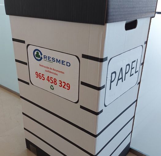 Resmed | Destrucción de documentos en Elche contenedor de documentación